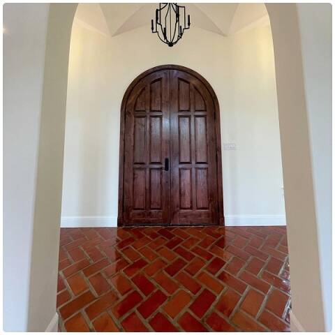 6x12 spanish mission mexican red herringbone terracotta tile