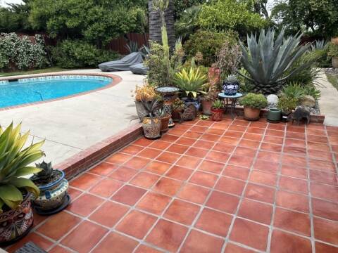 12x12 mission red saltillo floor