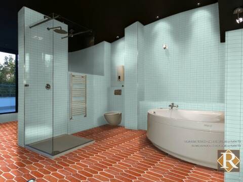 picket saltillo tile pattern with glazed terracotta tiles for walls