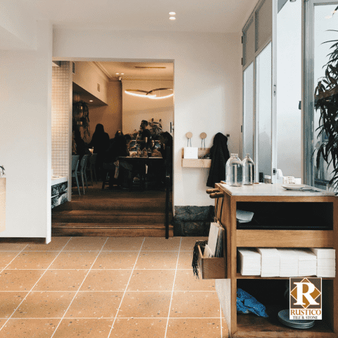 naranja cantera stone tile for restaurant