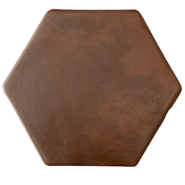 brown hexagon terracotta tile
