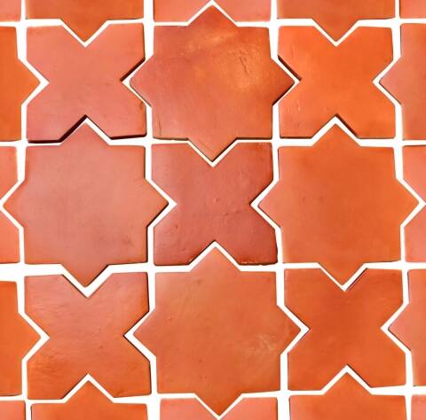 star and cross saltillo tile pattern