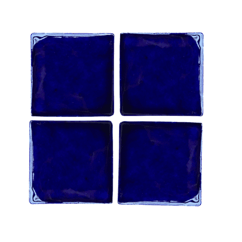 glazed cobalt blue tile