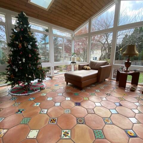 octagon saltillo tile flooring