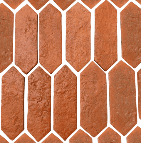 picket terracotta tile pattern